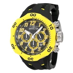 Invicta Venom Hydra Men's Watch New Yellow Black 52mm Large Collector Watch